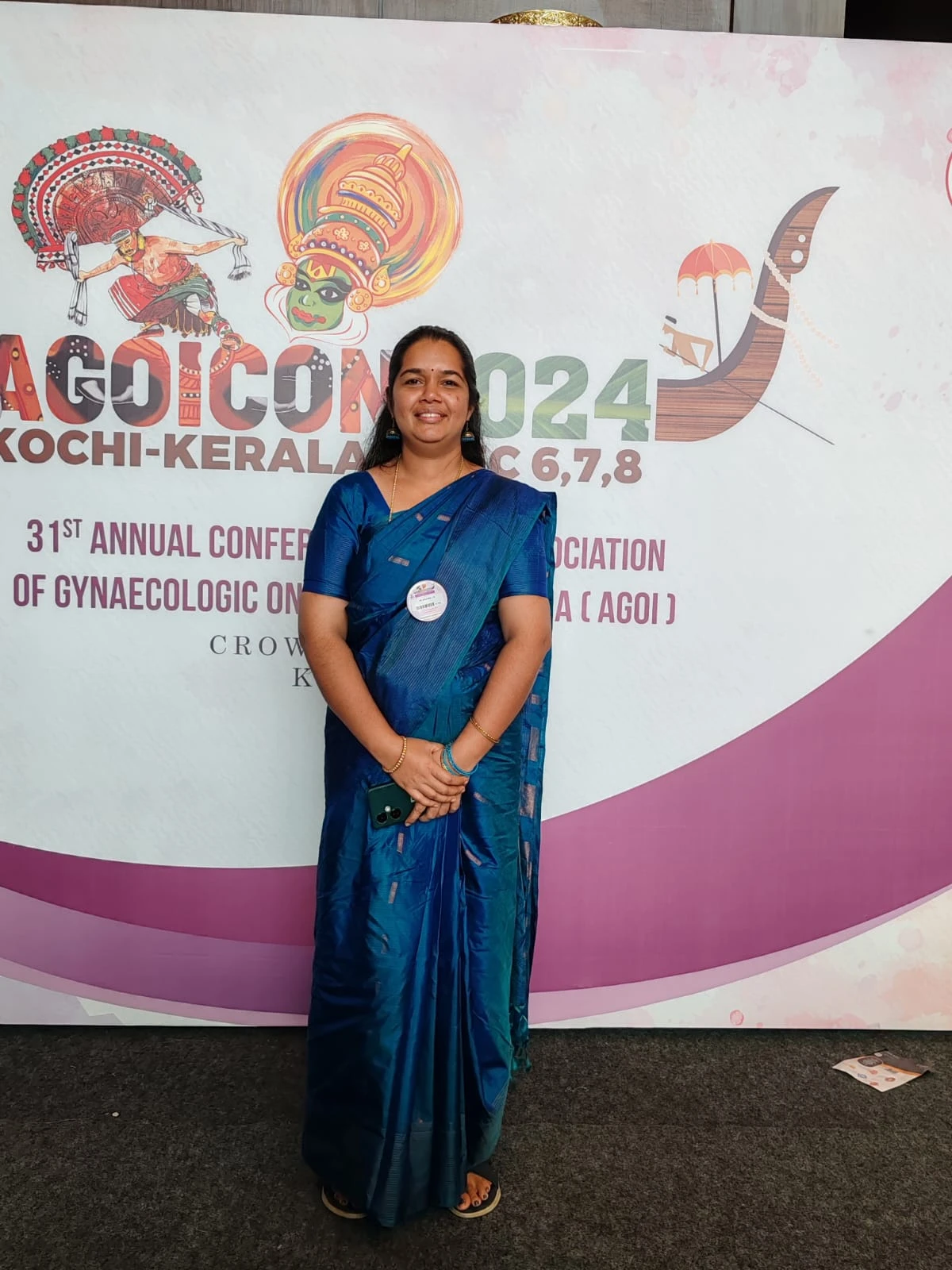 Dr. Anjana J S speaking at medical seminar FAQ